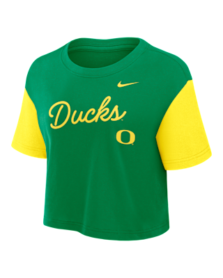 Женская футболка Oregon Script Nike Dri-FIT College Cropped