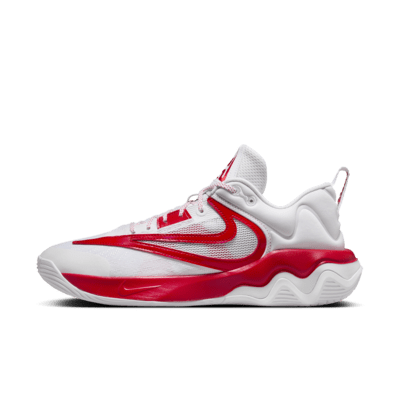 Nike white and red cheap basketball shoes