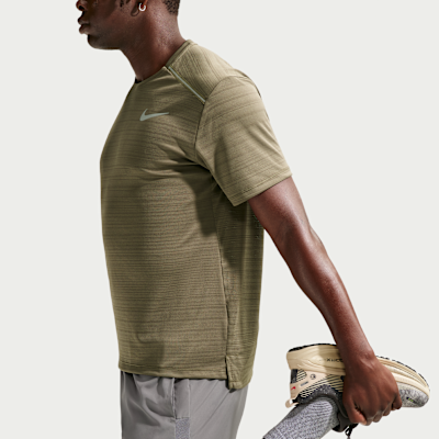 Haut de running à manches courtes Nike Miler pour Homme