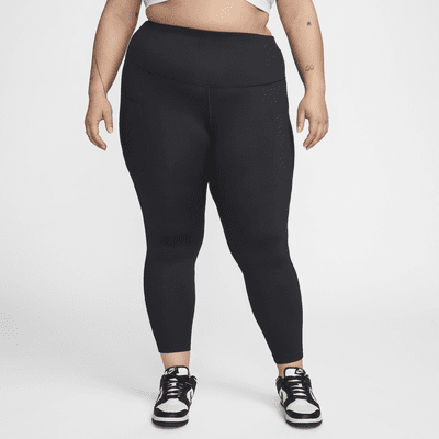 Leggings de tiro alto de 7/8 con bolsillos para mujer (talla grande) Nike One