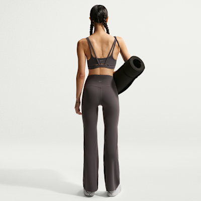 나이키 젠비 여성 하이웨이스트 플레어 노 프론트 심 레깅스