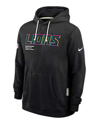 Мужское худи Detroit Lions Crucial Catch Sideline Nike Dri-FIT NFL Pullover Hoodie