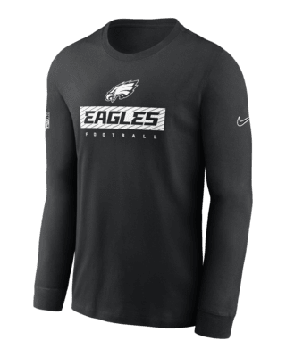 Мужская футболка Philadelphia Eagles Sideline Team Issue Nike Dri-FIT NFL Long-Sleeve