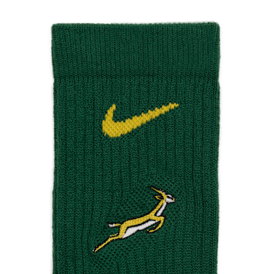 Unisex κάλτσες ράγκμπι Springboks Nike Everyday με αντικραδασμική προστασία (τρία ζευγάρια)