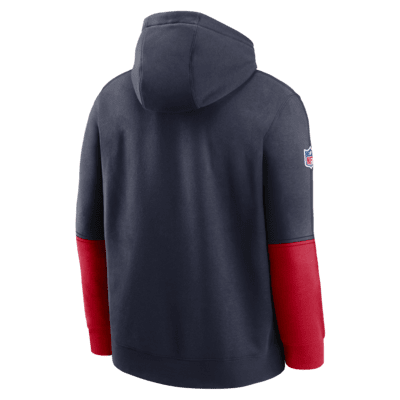 Sudadera con gorro sin cierre de la NFL Nike para hombre New England Patriots Sideline Team Issue Club