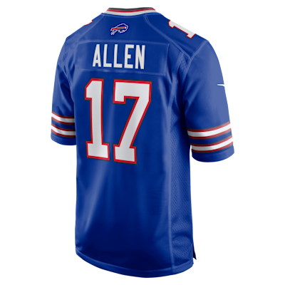 Jersey Nike de juego para hombre Josh Allen Buffalo Bills