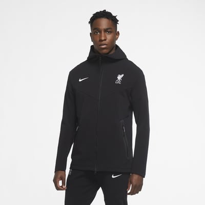Liverpool FC Tech Pack hettejakke med hel glidelås til herre Liverpool FC Tech Pack hettejakke med hel glidelås til herre
