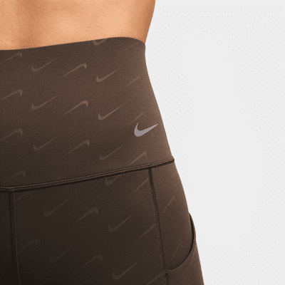 Legging imprimé 7/8 taille haute et maintien normal avec poches Nike Universa pour femme