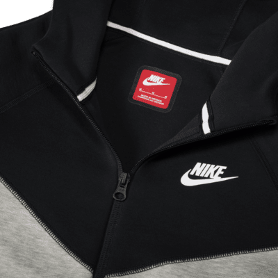 Sudadera con gorro de cierre completo para niño talla grande Nike Sportswear Tech Fleece