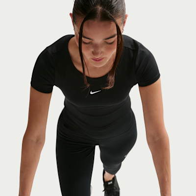 나이키 원 피티드 여성 드라이 핏 반팔 크롭 탑