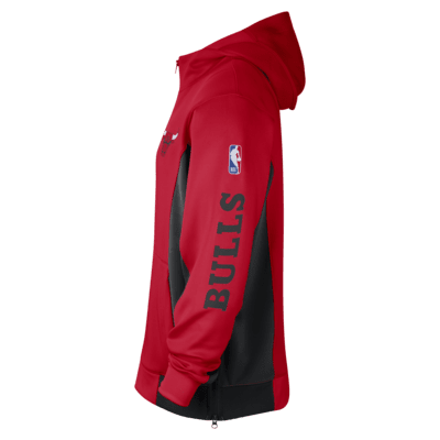 Sweat à capuche et zip Nike Dri-FIT NBA Chicago Bulls Showtime pour homme