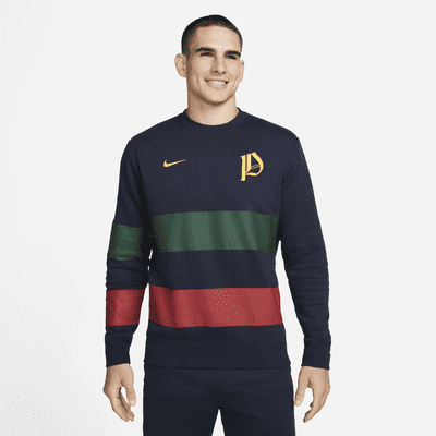 Portugal Men's Fleece Crew-Neck Sweatshirt. Nike CA