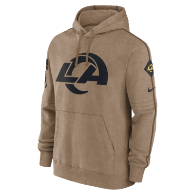 Nike Sideline Club (NFL Los Angeles Rams) Women's Pullover Hoodie