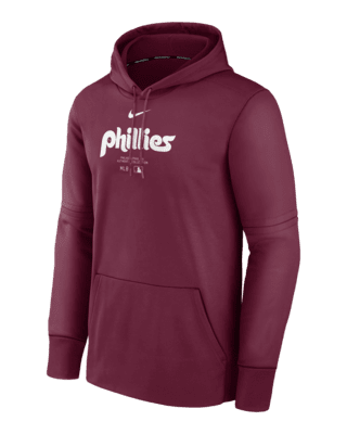 Мужское худи Philadelphia Phillies Authentic Collection Practice Nike Therma MLB Pullover Hoodie