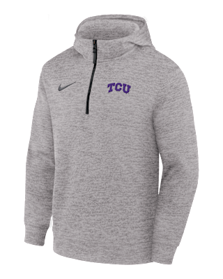 Мужское худи TCU Horned Flogs Nike NCAA Basketball Coaches' Pullover Hoodie для баскетбола