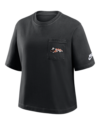 Женская футболка Cincinnati Bengals Rewind Pocket Boxy Nike NFL