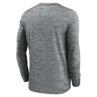 Men's Dallas Cowboys Nike White Sideline Performance Long Sleeve T-Shirt