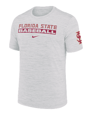 Мужская футболка Florida State Seminoles Velocity Baseball Wordmark Stack Nike Dri-FIT College