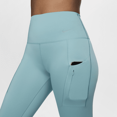 Legging taille haute à maintien supérieur et coupe longue avec poches Nike Go pour femme