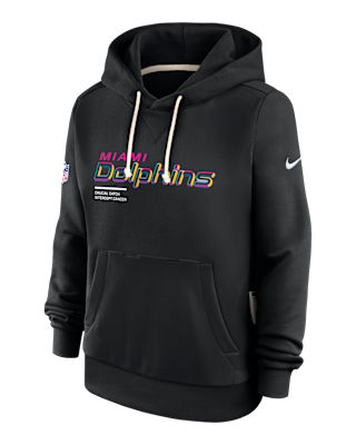 Женское худи Miami Dolphins Crucial Catch Nike Dri-FIT NFL Pullover Hoodie