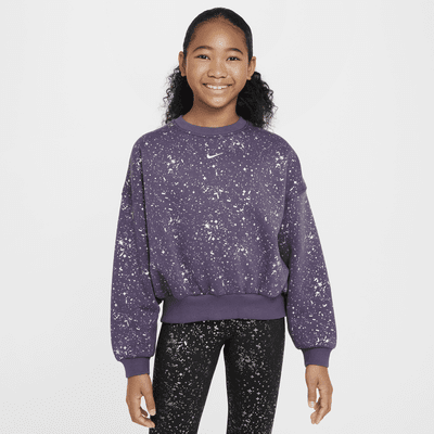 Nike Sportswear Club Fleece Older Kids' (Girls') Crew-Neck Sweatshirt