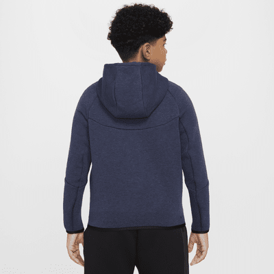 Felpa con cappuccio e zip a tutta lunghezza Nike Sportswear Tech Fleece (Taglia grande) – Ragazzo/a