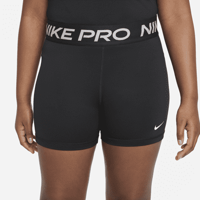 Nike Pro Dri-FIT Older Kids' (Girls') Shorts (Extended Size)