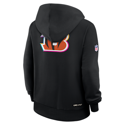 Cincinnati Bengals Crucial Catch Women's Nike Dri-FIT NFL Pullover Hoodie