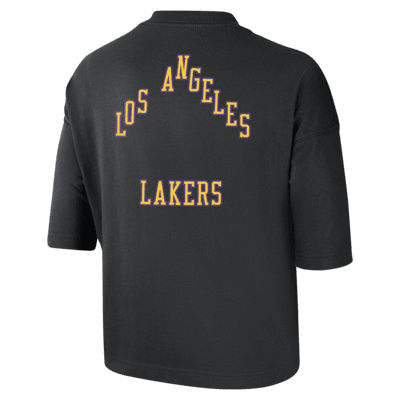 超美品の STARTER Lakers ゲームシャツ ストライプ ブラック L シャツ