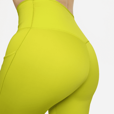 Leggings de tiro alto de 7/8 de sujeción firme con bolsillos para mujer Nike Go