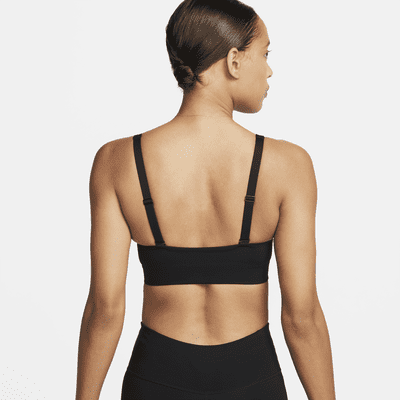 Bra deportivo con almohadilla de media sujeción para mujer Nike Indy Plunge Cutout