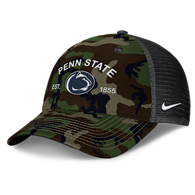 Penn State 2025 Military Appreciation Rise Men's Nike College Trucker Adjustable Hat