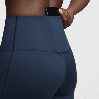 Nike Go Pantalons curts de ciclisme de cintura alta i subjecció ferma de 20 cm amb butxaques - Dona