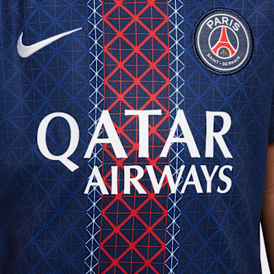 パリ サンジェルマン (PSG) 2025/26 スタジアム ホーム ジュニア ナイキ Dri-FIT サッカー レプリカ ユニフォーム