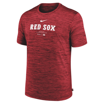 Playera Nike Dri-FIT de la MLB para hombre Boston Red Sox Authentic Collection Practice Velocity