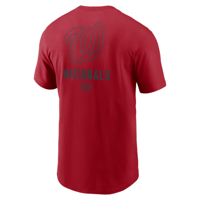 Washington Nationals Large Logo Back Stack Men's Nike MLB T-Shirt