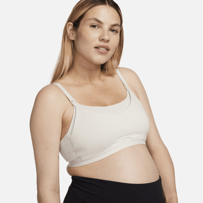 Bra deportivo de lactancia con forro delgado de baja sujeción para mujer (maternidad) Nike Alate (M)