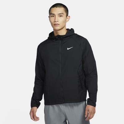 nike running jacket grey