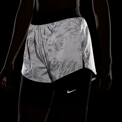 Nike Swift Women's Mid-Rise 2-In-1 Running Shorts With Reflective Design Accents