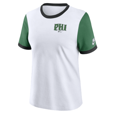 Philadelphia Eagles Rewind Women's Nike NFL Ringer T-Shirt