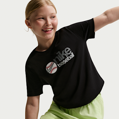 Playera de béisbol para niños talla grande Nike