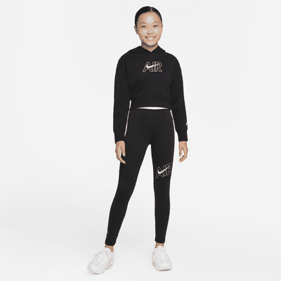Nike Air Big Kids' (Girls') French Terry Crop Hoodie