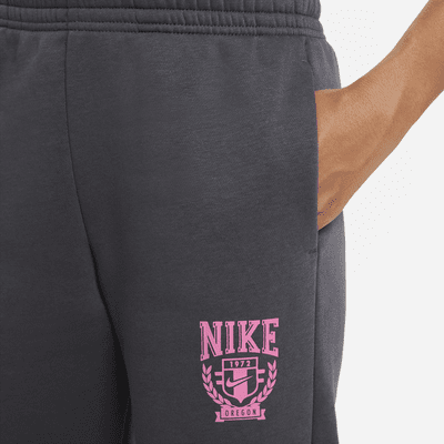 Pants oversized de tejido Fleece para niña talla grande Nike Sportswear