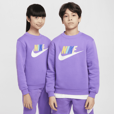 Sudadera para niños talla grande Nike Sportswear Club Fleece