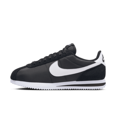 Nike Cortez Basic Leather Classic Mens Lifestyle Shoe White Black