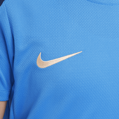 Chelsea FC Strike Nike Dri-FIT kortermet strikket fotballoverdel til store barn