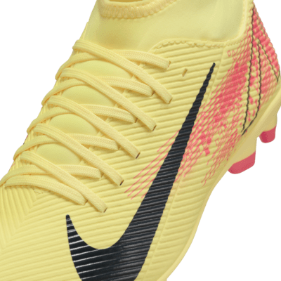 Tacos de fútbol MG high para niños talla pequeña/grande Nike Jr. Mercurial Superfly 10 Club "Kylian Mbappé"