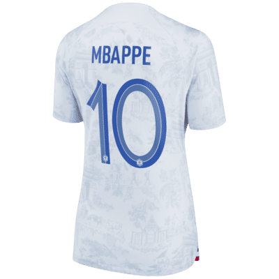 France National Team 2022/23 Stadium Away (Kylian Mbappe) Women's Nike Dri-FIT Soccer Jersey