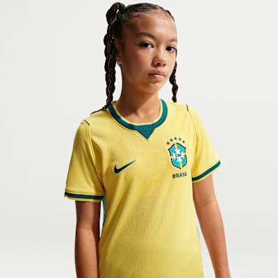 Brazil 2026 Stadium Home Big Kids' Nike Dri-FIT Soccer Replica Jersey from Nike - $85