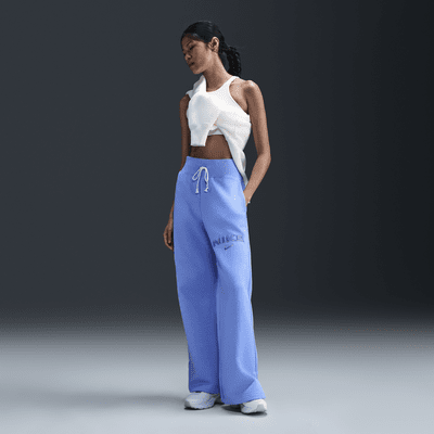 Nike Sportswear Phoenix Fleece Women's High-Waisted Wide-Leg Logo Pants